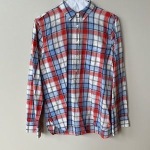 Women’s J.Crew Factory Plaid Blouse size S